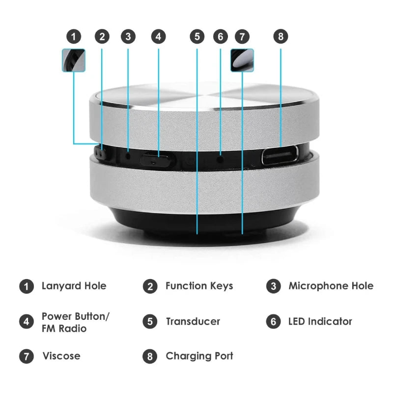 Bluetooth Speaker Bone Conduction Portable Wireless